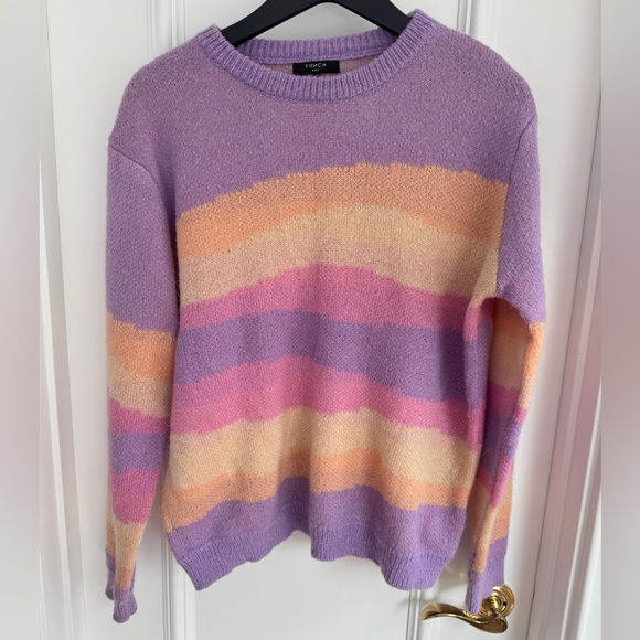 FRNCH Striped Frnch Paris Cozy Sweater - Medium Size Medium / Large - Picture 1 of 5